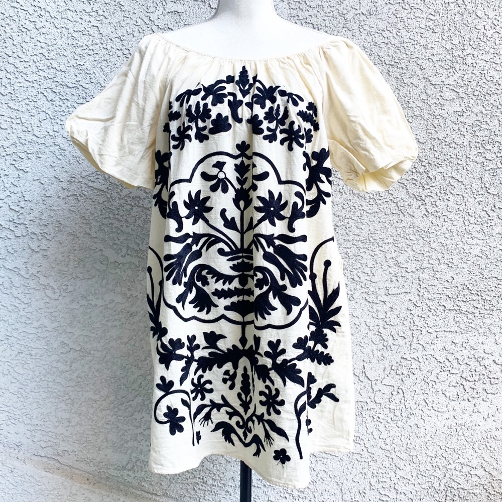 FREE PEOPLE Fiona Embroidered Mini Dress NWT XS - Picture 1 of 15